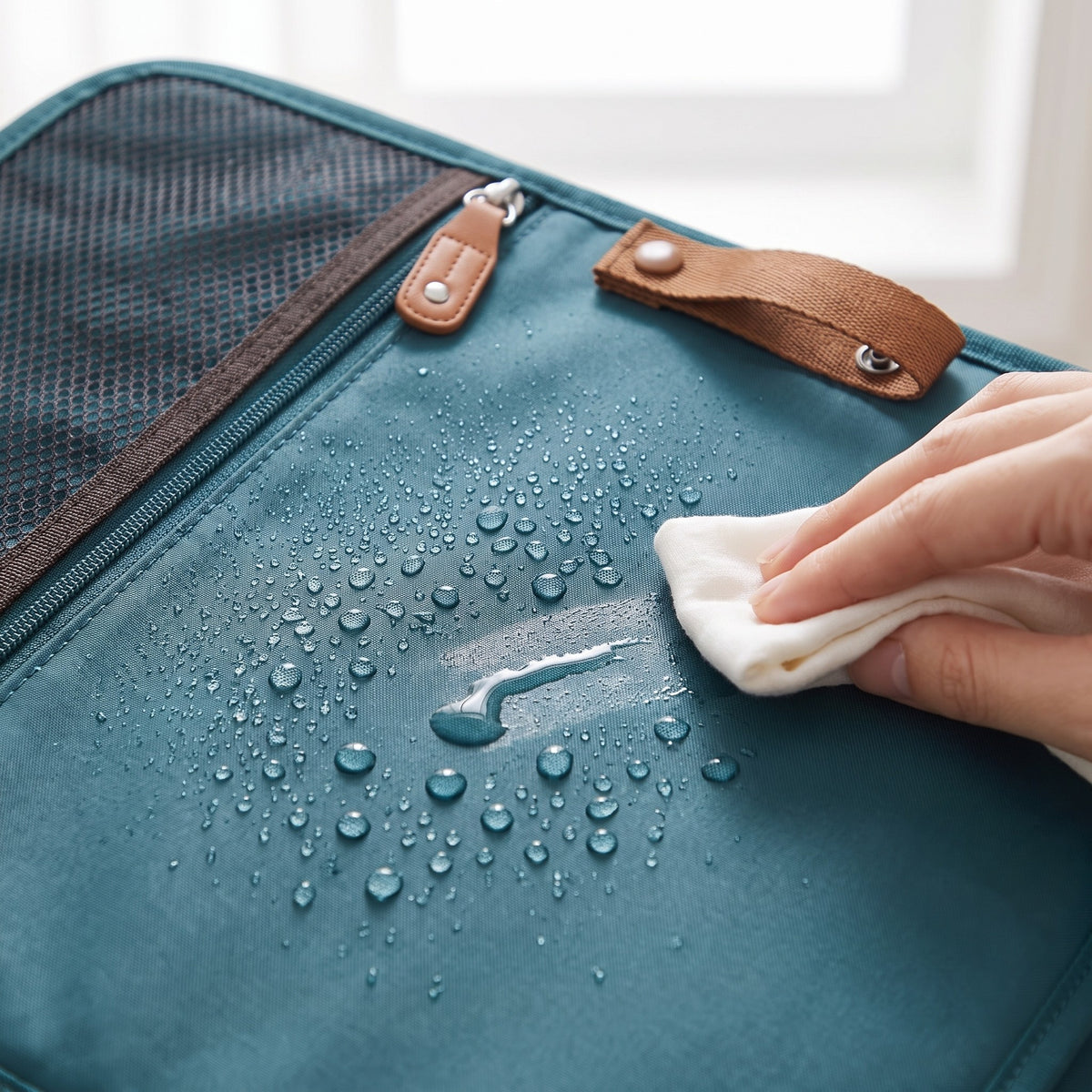momi-01-2 changing pad waterproof surface close up
