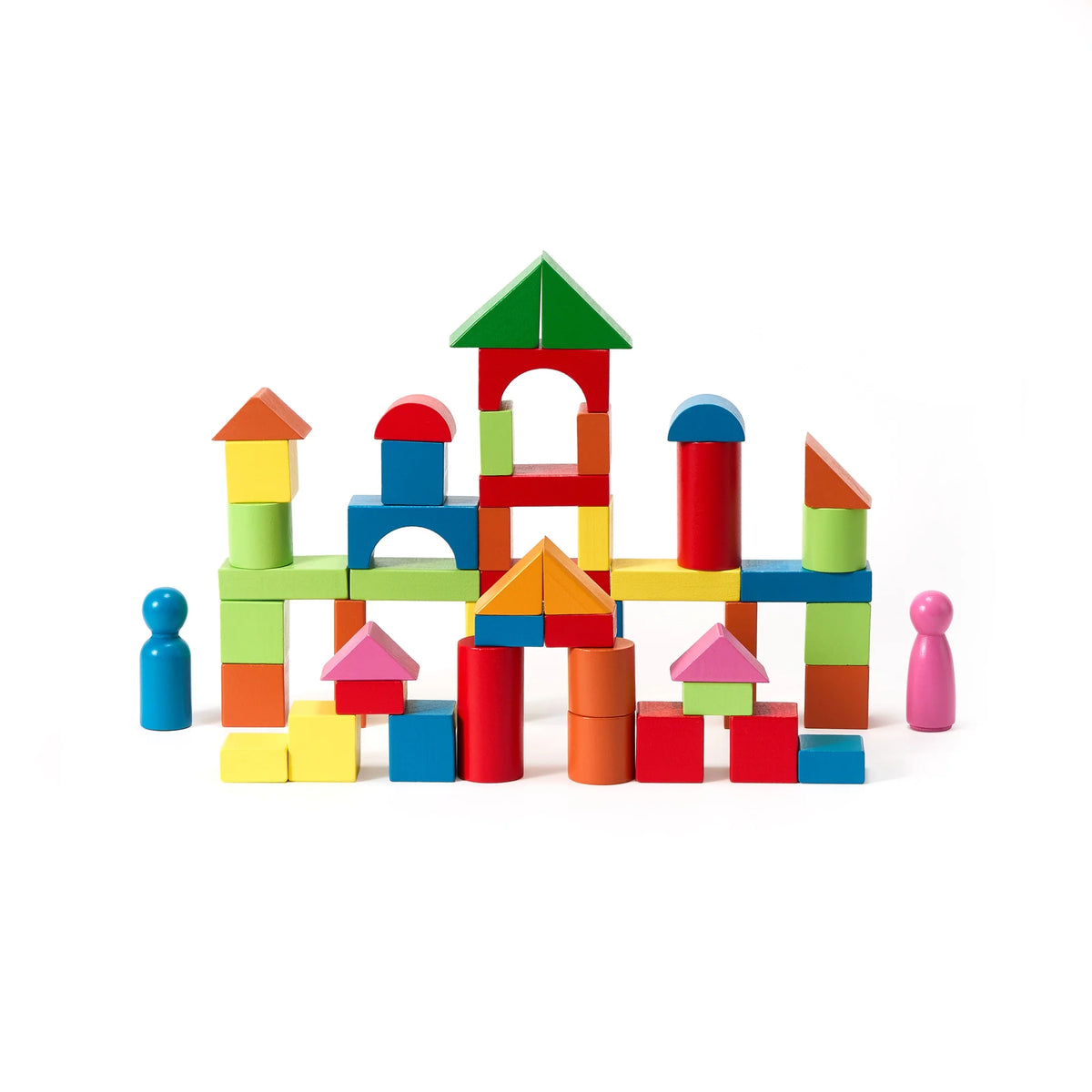 Momi Toys Wooden Building Blocks Set