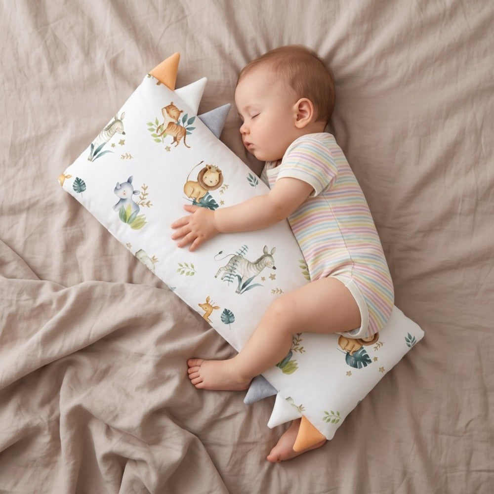 Momi Toys Baby Pillow, Soft Bamboo Cuddle Kids Pillow