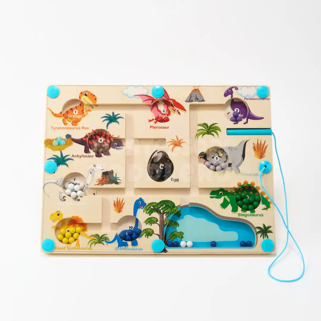 Momi Toys Magnetic Dinosaur Color Maze