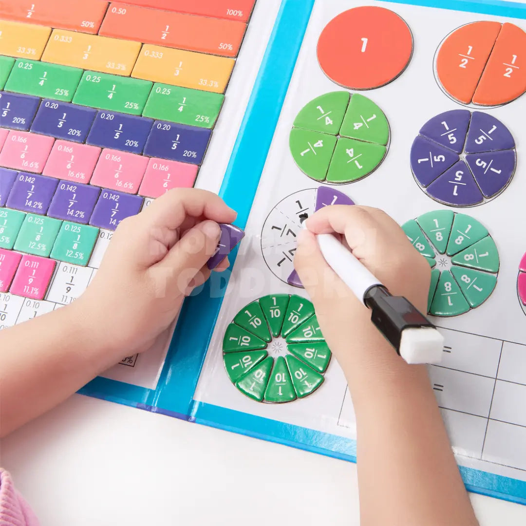 Momi Toys Magnetic Fractions Book
