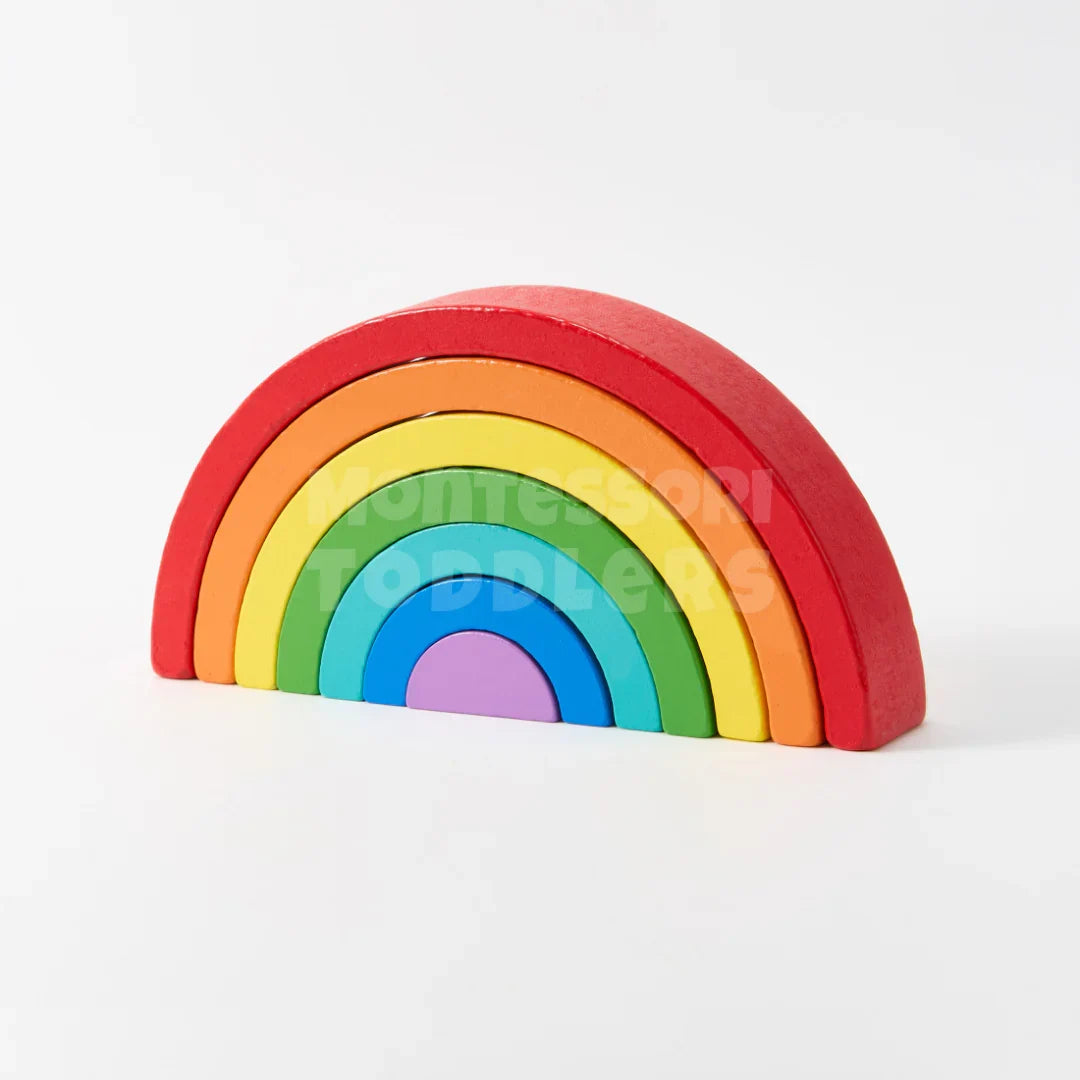 Momi Toys Wooden Rainbow Stacking Toy