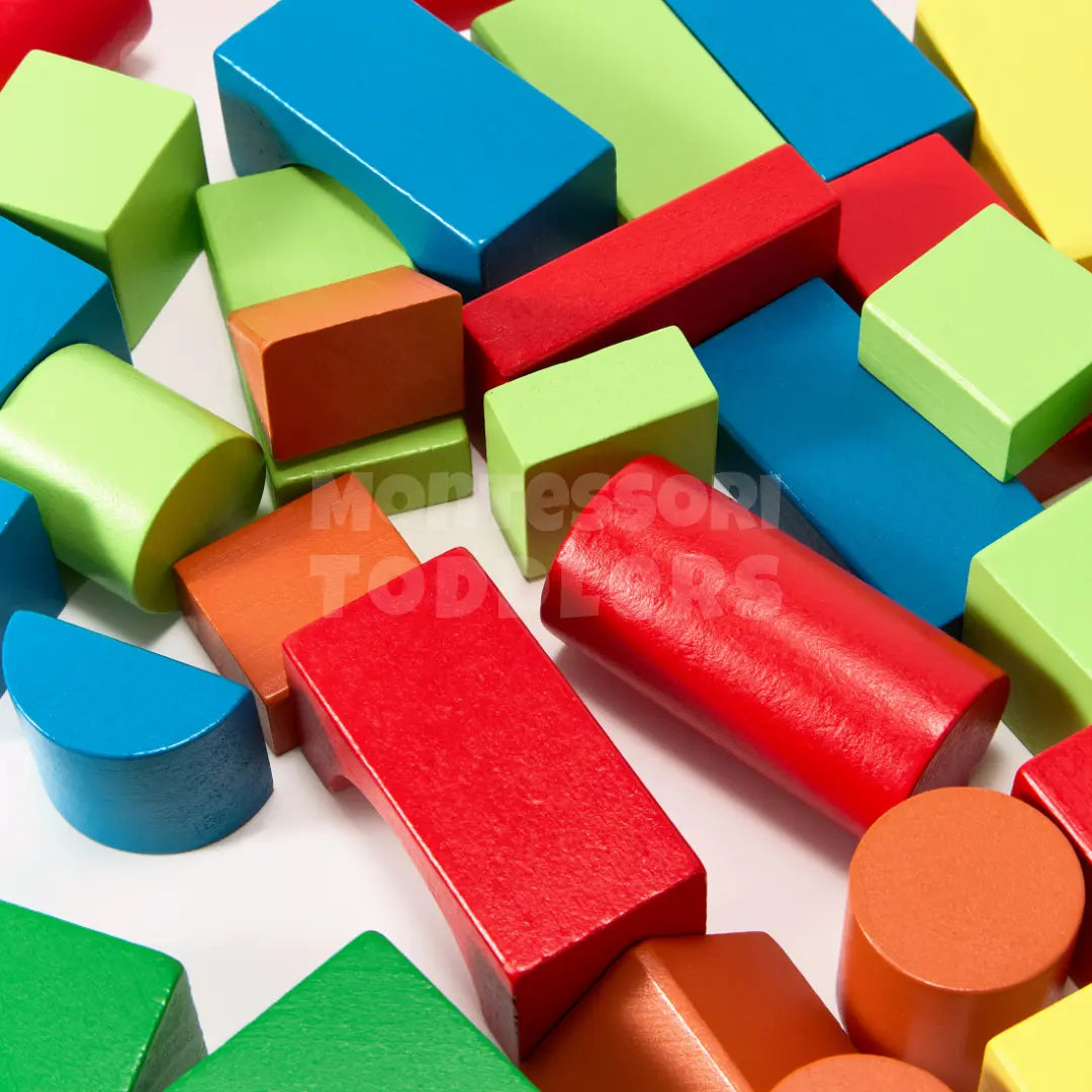 Momi Toys Wooden Building Blocks Set