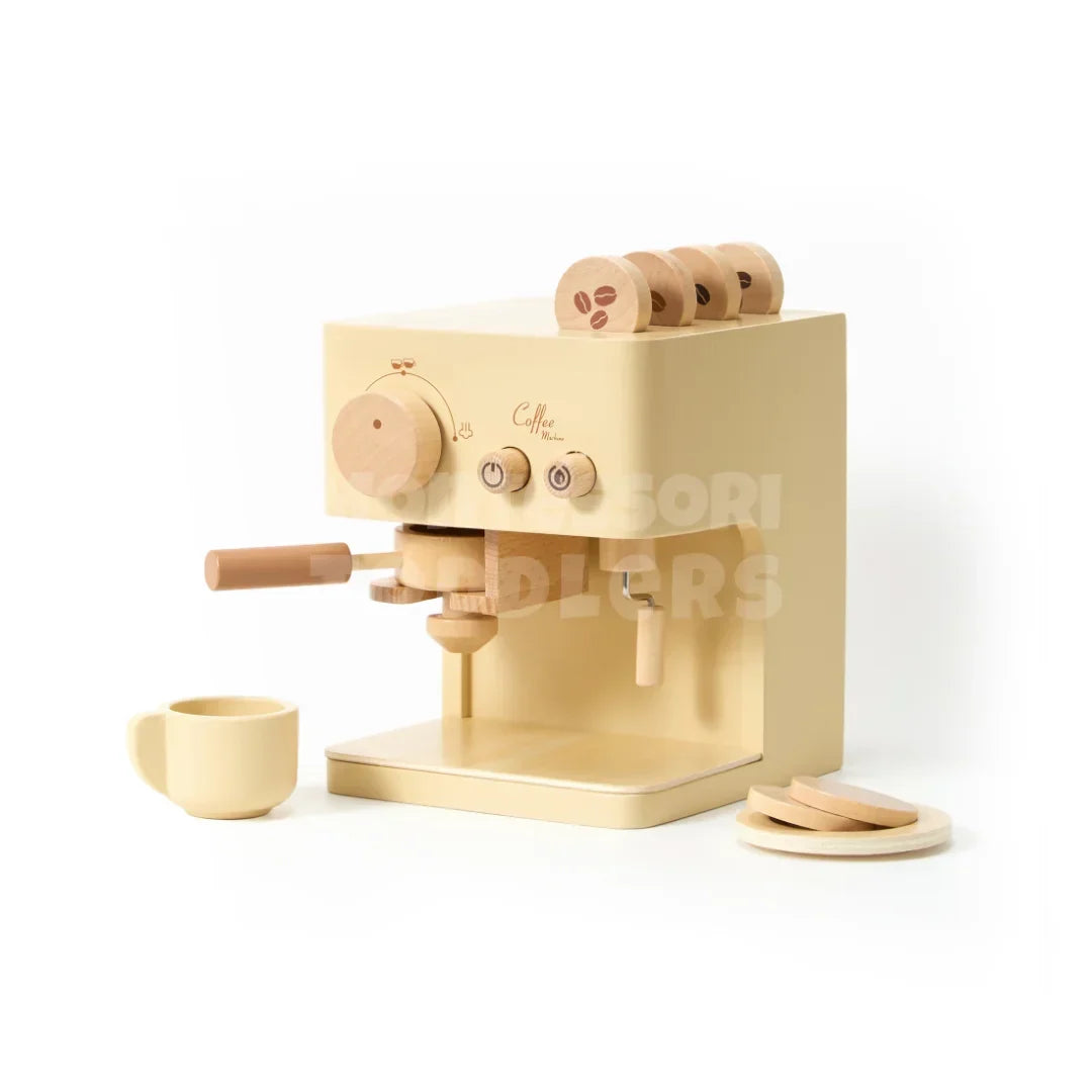 Momi Toys Wooden Coffee Machine Play Set