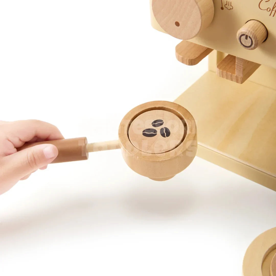 Momi Toys Wooden Coffee Machine Play Set