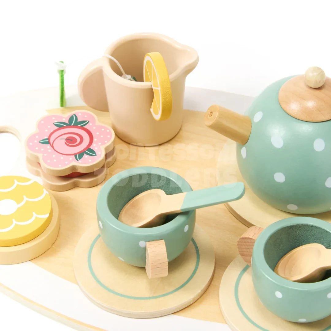 Momi Toys Wooden Afternoon Tea Set