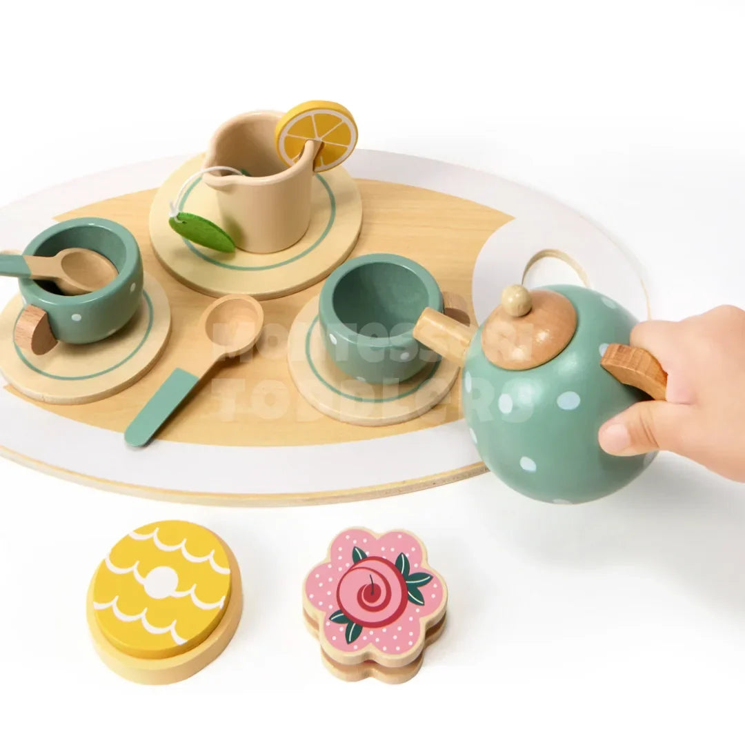 Momi Toys Wooden Afternoon Tea Set