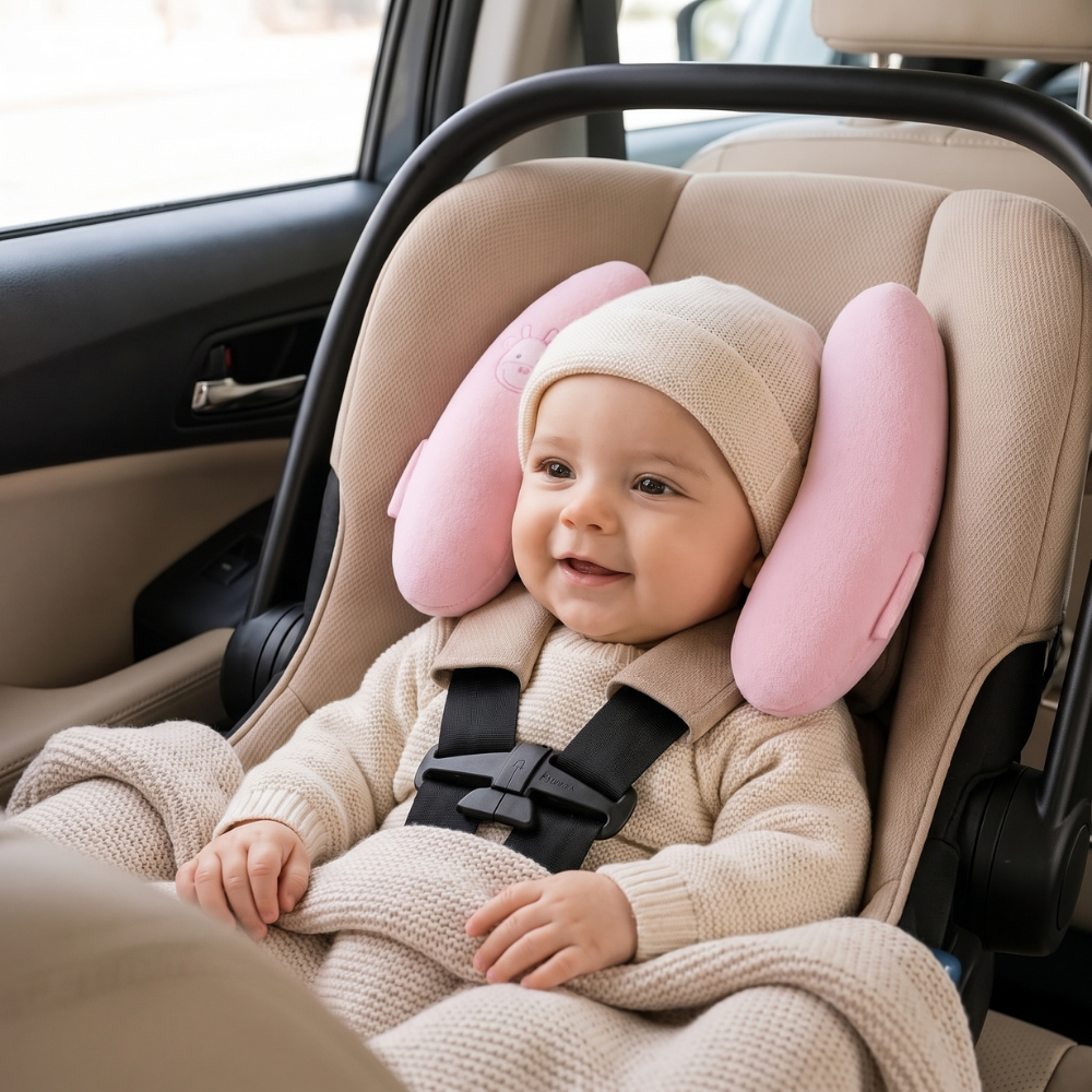 Momi Toys Baby Head Support Pillow, Car Seat Neck Cushion
