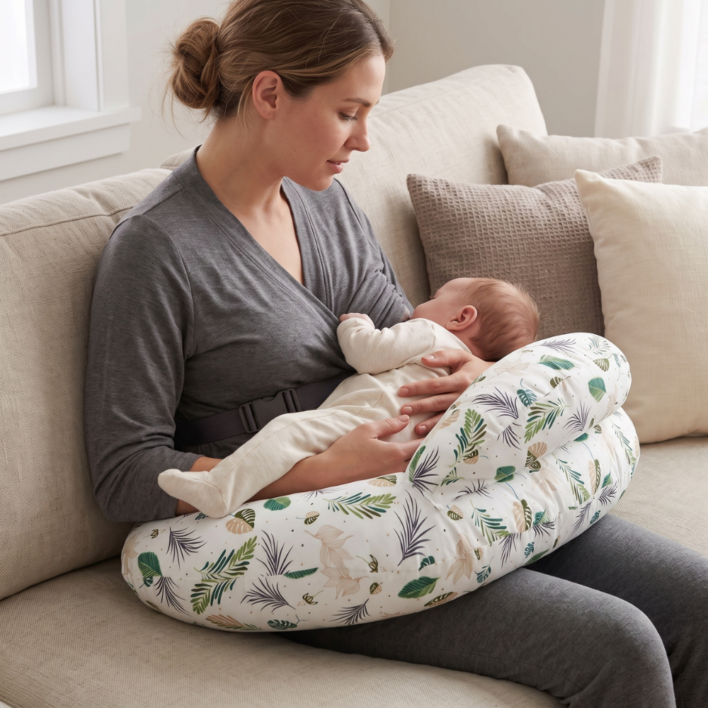 Momi Toys Cradle Nursing Pillow, Breastfeeding Support Cushion