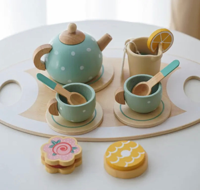 Momi Toys Wooden Afternoon Tea Set