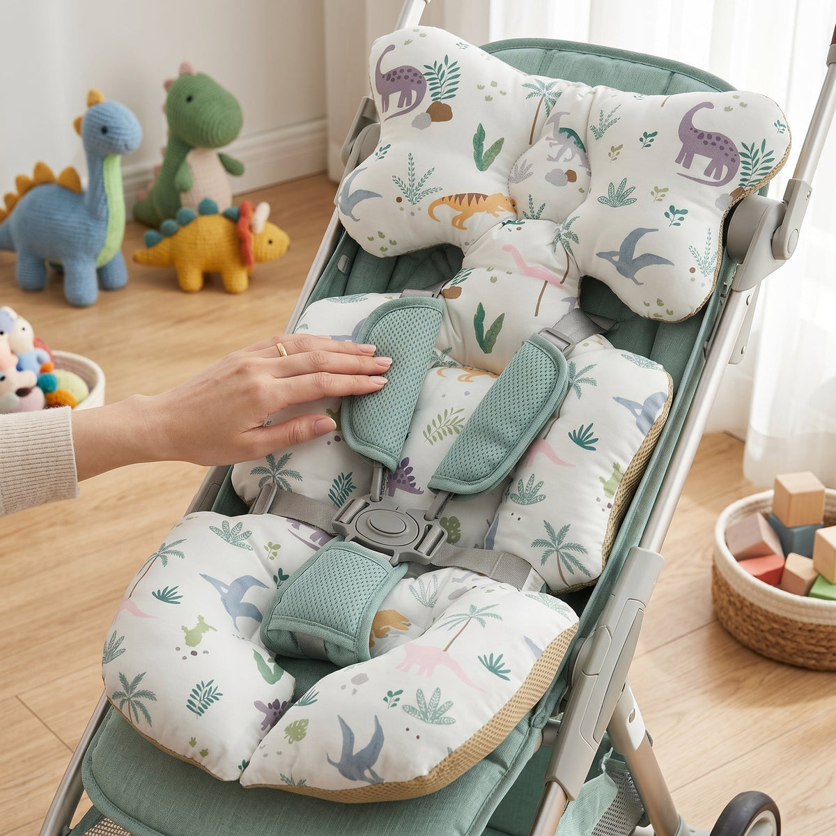 Momi Toys Breathable Baby Head & Neck Support Pillow for Strollers