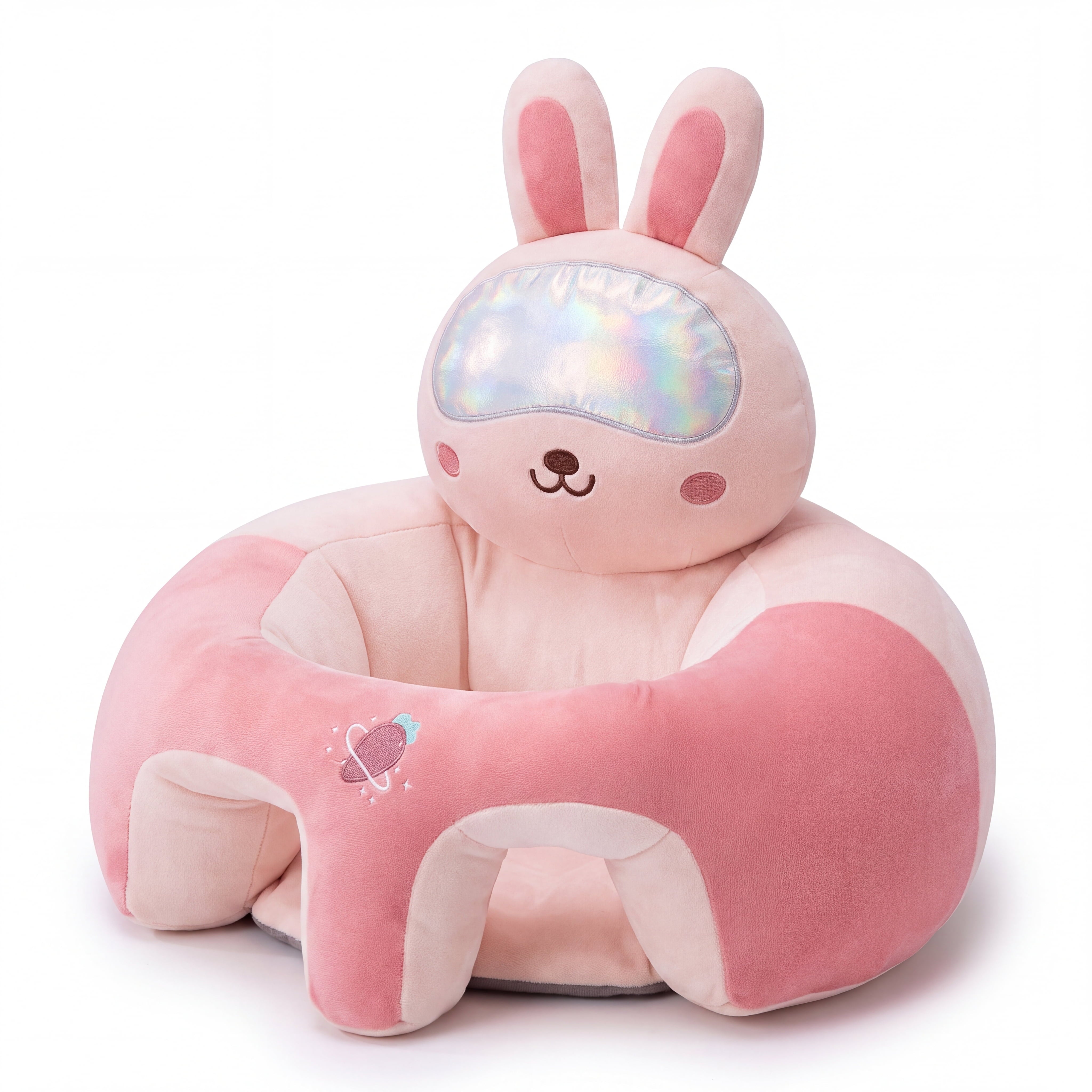 Baby Sitting Support Seat — Soft Plush Floor Seat for Learning to Sit