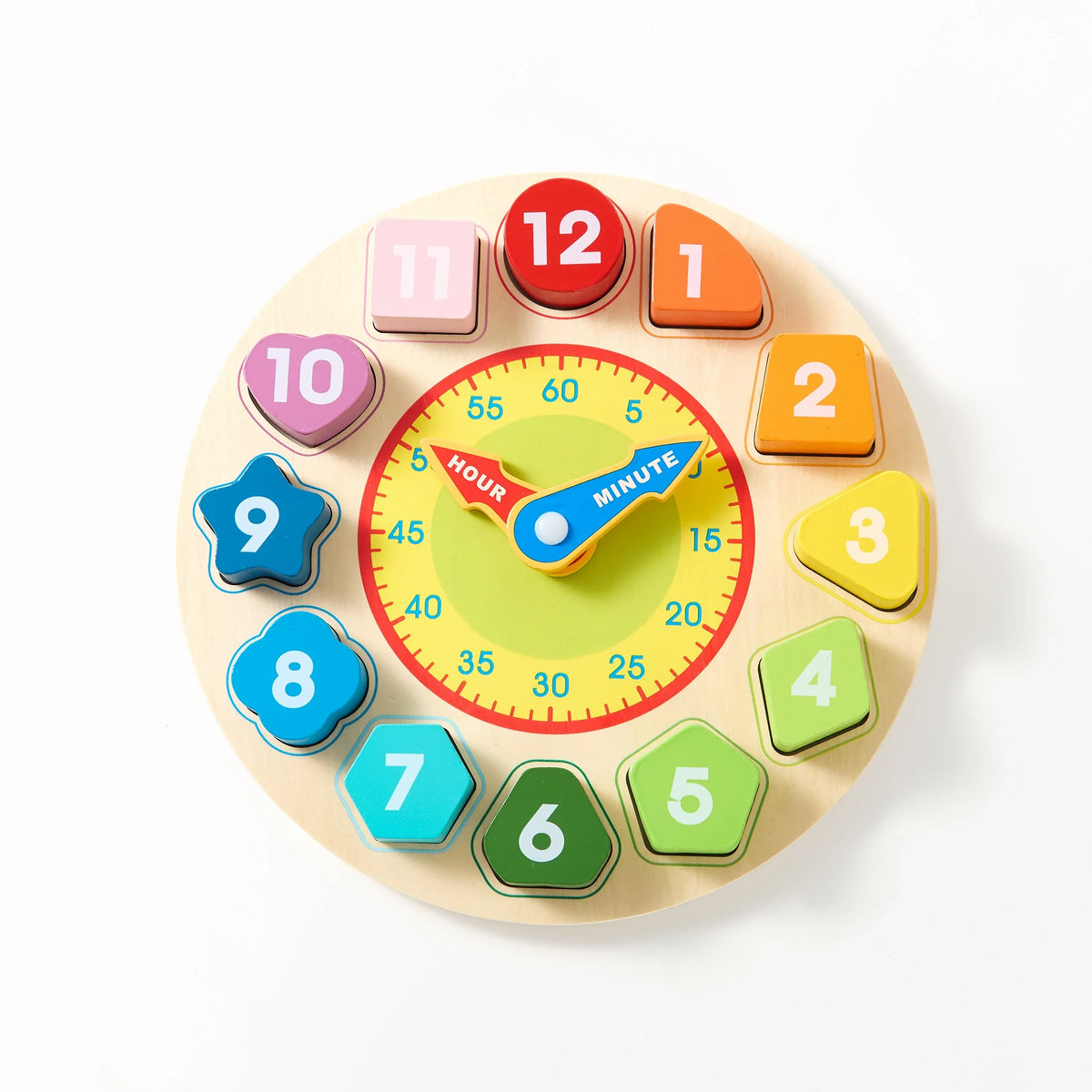Momi Toys Wooden Learning Clock